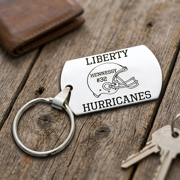 Personalized Football Team Player Key Chain Senior Night Award Banquet Gift